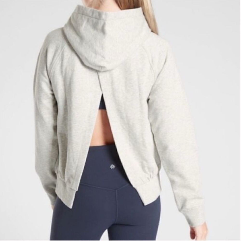 Athleta Women’s Moonrise Split Back Hoodie in Grey